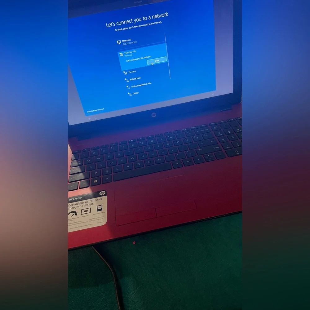 RED HP LAPTOP INSPIRON NOTEBOOK 14